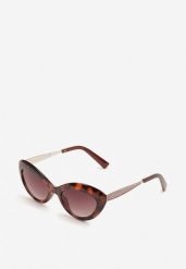 Panterkowe Kocie Okulary Przeciwsłoneczne z Filtrem UV Kirivelle. Białe okulary przeciwsłoneczne Born2be, bez wzorów, eleganckie. Za 29.99 zł.