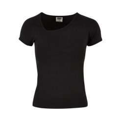 T-shirt Damski Ekologiczny Asymetryczny. Czarne t-shirty Urban Classics, xs, bez wzorów, z asymetrycznym kołnierzem, bez ramiączek. Za 64.99 zł.