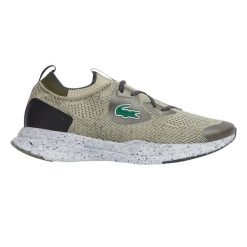 Buty do chodzenia damskie Lacoste Neo Run. Brązowe trekkingi Lacoste, z gumy, do biegania. Za 267.00 zł.