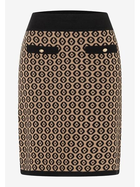 More & More Spódnica w kolorze jasnobrązowo-czarnym rozmiar: 44. Brązowe spódnice More & More, na imprezę, s, bez wzorów, z wiskozy, klasyczne, midi. Za 101.45 zł.