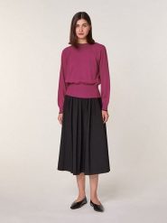 Rodier Wełniany sweter w kolorze jagodowym rozmiar: XL. Różowe swetry Rodier, xl, bez wzorów, z wełny, bez ramiączek. Za 260.99 zł.