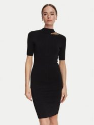 Marciano Guess Sukienka dzianinowa G6YK28 Z1059 Czarny Slim Fit. Czarne sukienki Marciano Guess, z aplikacjami, z dzianiny, bez kołnierzyka, bez ramiączek. Za 989.99 zł.
