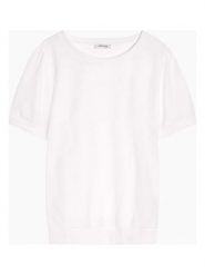 Orsay Koszulka w kolorze białym rozmiar: S. Białe bluzki Orsay, s, bez wzorów, bez kołnierzyka, bez ramiączek. Za 23.83 zł.