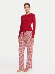 Hunkemöller Piżama 302780 Czerwony Regular Fit. Czerwone piżamy Hunkemöller, bez wzorów, z wiskozy, bez ramiączek. Za 249.99 zł.