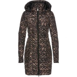 Płaszcz pikowany z nadrukiem bonprix czarno-cappuccino z nadrukiem. Płaszcze bonprix. Za 189.99 zł.