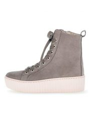 Gabor Skórzane sneakersy w kolorze szarym rozmiar: 39. Szare trampki Gabor, bez wzorów, z zamszu, za kostkę, bez zapięcia. Za 303.45 zł.