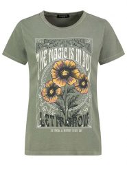 Eight2Nine Koszulka w kolorze zielonym rozmiar: S. Zielone bluzki Eight2Nine, s, bez wzorów, bez kołnierzyka, bez ramiączek. Za 57.33 zł.