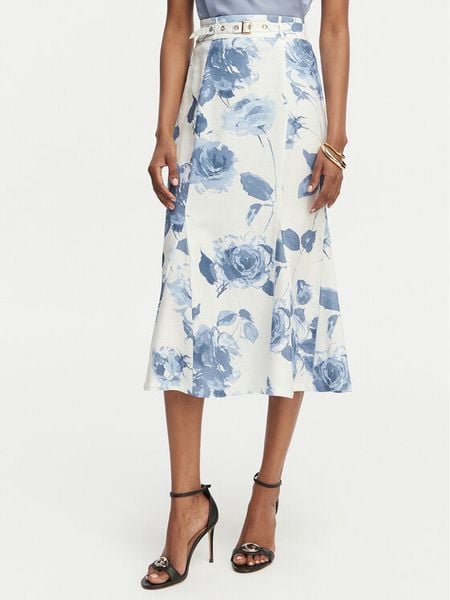 Guess Spódnica midi W6GD69 W2092 Kolorowy Regular Fit. Spódnice Guess, s, z aplikacjami, ze lnu, midi. Za 444.99 zł.