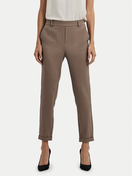 Vero Moda Chinosy Maya 10225280 Brązowy Regular Fit. Brązowe spodnie materiałowe Vero Moda, s, bez wzorów, z wiskozy. Za 96.99 zł.