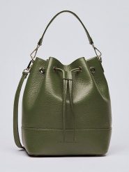 CXL by Christian Lacroix Skórzana torebka "Champs Elysé" w kolorze khaki - 25 x 28 x 15 cm rozmiar: onesize. Brązowe torby na ramię CXL by Christian Lacroix, bez wzorów, z materiału, na ramię, bez dodatków. Za 404.99 zł.