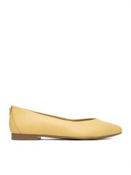 Lasocki Baleriny CEO-RST-KAJA-66 Żółty. Żółte baleriny Lasocki, bez wzorów, ze skóry, bez obcasa. Za 149.99 zł.