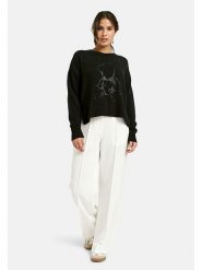 Milano Italy Sweter w kolorze czarnym rozmiar: M. Czarne swetry Milano Italy, m, bez wzorów, bez ramiączek. Za 217.99 zł.