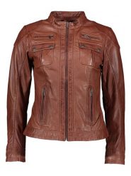 7eleven Skórzana kurtka "Forma" w kolorze karmelowym rozmiar: 36. Brązowe kurtki 7eleven, bez wzorów, ze skóry, bez kaptura. Za 434.99 zł.