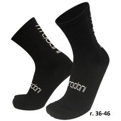 Skarpetki rowerowe unisex madani Flamingo. Czarne skarpety MADANI, bez wzorów. Za 9.99 zł.