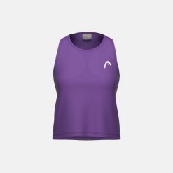 MOVE Damski Top Bez Rękawów. Fioletowe topy Head, bez wzorów, bez kołnierzyka, bez ramiączek. Za 210.00 zł.
