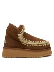 Mou Śniegowce Mini Eskimo Platform Boot FW681000A Brązowy. Brązowe trapery i śniegowce Mou, ze skóry. Za 1,049.00 zł.