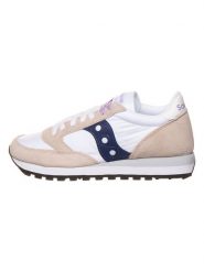 Saucony Sneakersy "Jazz" w kolorze beżowo-białym rozmiar: 36. Białe trampki Saucony, bez wzorów, z materiału, bez zapięcia. Za 163.64 zł.