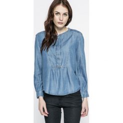 Levi's - Bluzka MARINA BLOUSE MEDIUM LIGHT WA. Niebieskie bluzki Levi's®, m, bez wzorów, z lyocellu, casualowe, bez kołnierzyka, bez ramiączek. W wyprzedaży za 119.90 zł.