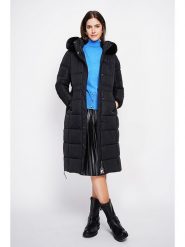 ASSUILI Płaszcz pikowany w kolorze czarnym rozmiar: 34. Czarne płaszcze Assuili, bez wzorów, bez kaptura. Za 369.99 zł.