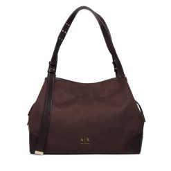 Torebka Armani Exchange. Brązowe torebki klasyczne Armani Exchange, bez wzorów, bez dodatków. Za 779.99 zł.