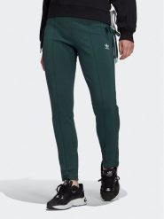 Adidas Spodnie dresowe Always Original Laced HK5083 Zielony Slim Fit. Zielone spodnie dresowe Adidas, bez wzorów, z bawełny. Za 199.99 zł.