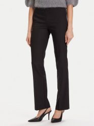 Morgan Spodnie materiałowe 242-PBEKA.F Czarny Slim Fit. Czarne spodnie materiałowe Morgan, bez wzorów, z bawełny. Za 319.99 zł.