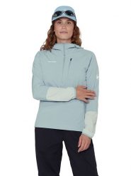 Mammut Kurtka funkcyjna "Madris Light ML" w kolorze błękitnym rozmiar: L. Niebieskie kurtki sportowe Mammut, l, bez wzorów, z materiału, bez kaptura, outdoorowe. Za 339.95 zł.