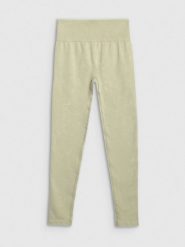 4F Legginsy do jogi i pilatesu bezszwowe damskie - zielone M/L. Zielone legginsy 4f, l, bez wzorów, z materiału, z podwyższonym stanem. Za 149.99 zł.
