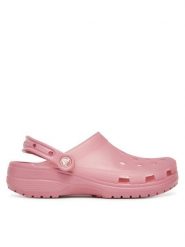 Crocs Klapki Classic Frosted Clog 210928 Różowy. Czerwone klapki Crocs, bez wzorów, z tworzywa sztucznego, bez obcasa. Za 239.99 zł.