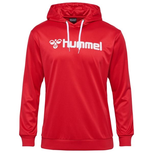 Bluza z kapturem Hummel Logo. Czerwone bluzy Hummel, bez wzorów, z kapturem. Za 166.00 zł.