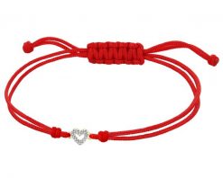 Bransoletka z elementami żółtego złota i diamentami - serce - 0,03 ct - próba 375. Żółte bransoletki Apart, z diamentem, złote. Za 599.00 zł.