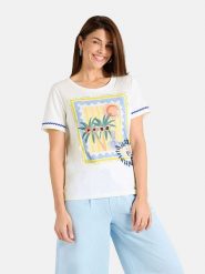 LIEBLINGSSTÜCK Koszulka w kolorze białym rozmiar: L. Białe bluzki LIEBLINGSSTÜCK, l, bez wzorów, z bawełny, bez kołnierzyka, bez ramiączek. Za 159.95 zł.