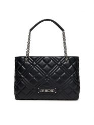 LOVE MOSCHINO Torebka JC4145PP1NLA000B Czarny. Czarne torebki klasyczne Love Moschino, bez wzorów, ze skóry, bez dodatków. Za 1,019.00 zł.