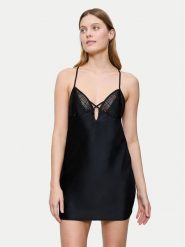 Triumph Koszula nocna A Weekend To Remember 10225051 Czarny Regular Fit. Czarne koszule nocne Triumph, bez wzorów, z syntetyku, bez ramiączek. Za 149.99 zł.