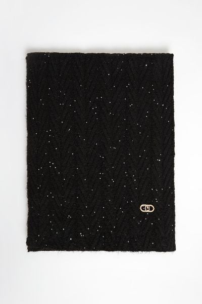 Szal damski z wełną LIU JO. Szaliki Liu Jo, bez wzorów, z wełny. W wyprzedaży za 233.35 zł.