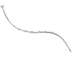 Bransoletka z białego złota z brylantami - 18 cm - 0,63 ct - próba 585. Białe bransoletki Apart, z brylantem, złote. Za 13,590.00 zł.
