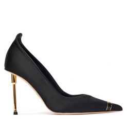 Szpilki Elisabetta Franchi. Czarne szpilki Elisabetta Franchi, bez wzorów, bez obcasa, na szpilce, bez zapięcia. Za 2,779.00 zł.