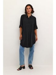 Kaffe Bluzka w kolorze czarnym rozmiar: 36. Czarne bluzki Kaffe, bez wzorów, z bawełny, bez kołnierzyka, bez ramiączek. Za 78.99 zł.