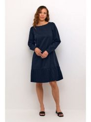 CULTURE Sukienka w kolorze granatowym rozmiar: M. Niebieskie sukienki Culture, m, bez wzorów, bez kołnierzyka, bez ramiączek, midi. Za 165.99 zł.