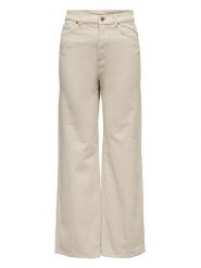 ONLY Spodnie sztruksowe "Hope" w kolorze beżowym rozmiar: 40/L32. Brązowe spodnie materiałowe Only, l, z aplikacjami, z materiału, z podwyższonym stanem. Za 69.58 zł.