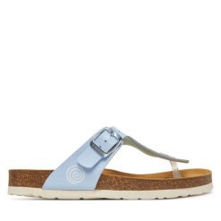 Japonki Dr. Brinkmann. Niebieskie klapki Dr. Brinkmann, bez wzorów, bez obcasa. Za 179.99 zł.