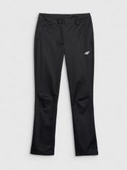 4F Spodnie softshellowe membrana 8000 damskie - czarne XL. Czarne spodnie narciarskie 4f, xl, bez wzorów, z softshellu. Za 349.99 zł.