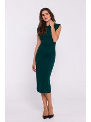 Stylove Sukienka w kolorze ciemnozielonym rozmiar: M. Zielone sukienki Stylove, m, bez wzorów, bez kołnierzyka, bez ramiączek, midi. Za 157.73 zł.