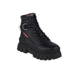 Buty sportowe Sneakersy unisex, Palladium Revolt Sport Ranger. Czarne obuwie sportowe Palladium, z gumy, bez zapięcia, trekkingowe. Za 619.99 zł.