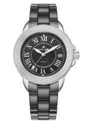 ALAIN ASTER Zegarek kwarcowy w kolorze srebrno-czarnym rozmiar: onesize. Czarne, analogowe zegarki ALAIN ASTER, ceramiczne. Za 1,348.99 zł.