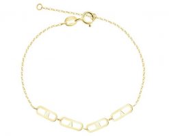 Złota bransoletka - mama. Żółte bransoletki Apart, złote. Za 469.00 zł.
