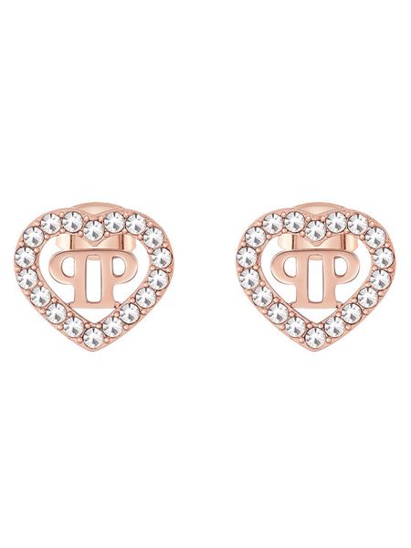 PHILIPP PLEIN Kolczyki Plein Rocked Heart PJZEA10EU Różowy. Czerwone kolczyki Philipp Plein, metalowe. Za 399.99 zł.