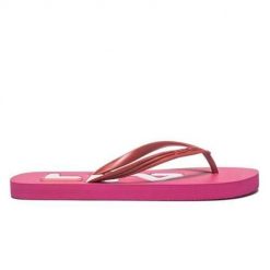 Japonki damskie Fila Troy Slipper Wmn. Czerwone klapki Fila, bez wzorów, z materiału, bez obcasa. Za 102.00 zł.