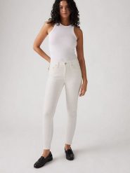Levi's Dżinsy "721" - Skinny fit - w kolorze białym rozmiar: W28/L30. Białe jeansy Levi's®, l, z aplikacjami, z podwyższonym stanem. Za 219.76 zł.