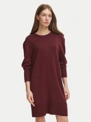 BOSS Sukienka dzianinowa 50569849 Bordowy Regular Fit. Czerwone sukienki Boss, s, bez wzorów, z dzianiny, bez kołnierzyka, bez ramiączek. Za 799.99 zł.